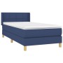 Box spring bed with blue fabric mattress 90x190 cm by , Beds and slatted bases - Ref: Foro24-3130239, Price: 329,99 €, Discou...