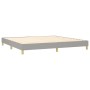 Box spring bed with light gray fabric mattress 200x200 cm by , Beds and slatted bases - Ref: Foro24-3130377, Price: 567,89 €,...