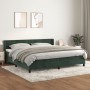 Box spring bed with dark green velvet mattress 200x200 cm by , Beds and slatted bases - Ref: Foro24-3131042, Price: 613,31 €,...