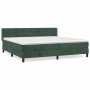 Box spring bed with dark green velvet mattress 200x200 cm by , Beds and slatted bases - Ref: Foro24-3131042, Price: 613,31 €,...