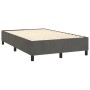 Cama box spring colchón y LED terciopelo gris oscuro 120x200 cm de , Camas y somieres - Ref: Foro24-3136174, Precio: 414,10 €...