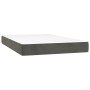 Cama box spring colchón y LED terciopelo gris oscuro 120x200 cm de , Camas y somieres - Ref: Foro24-3136174, Precio: 414,10 €...