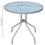 Gray steel bistro garden table 80x71 cm by vidaXL, Garden tables - Ref: Foro24-43316, Price: 122,99 €, Discount: %