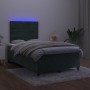 Box spring mattress and LED dark green velvet bed 120x200cm by , Beds and slatted bases - Ref: Foro24-3136176, Price: 455,71 ...