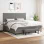 Boxspringbett mit dunkelgrauer Stoffmatratze 200x200 cm von , Betten und Lattenroste - Ref: Foro24-3136702, Preis: 744,59 €, ...