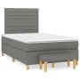 Box spring bed with dark gray fabric mattress 120x200 cm by , Beds and slatted bases - Ref: Foro24-3137222, Price: 442,23 €, ...