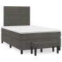 Cama box spring con colchón terciopelo gris oscuro 120x200 cm de , Camas y somieres - Ref: Foro24-3137894, Precio: 456,45 €, ...