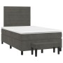 Cama box spring con colchón terciopelo gris oscuro 120x200 cm de , Camas y somieres - Ref: Foro24-3137894, Precio: 456,45 €, ...