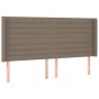 Cama box spring colchón y luces LED tela gris taupe 180x200 cm de , Camas y somieres - Ref: Foro24-3138417, Precio: 657,67 €,...