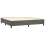 Boxspringbett mit Matratze und dunkelgrauem LED-Samt 200x200 cm von , Betten und Lattenroste - Ref: Foro24-3139644, Preis: 70...