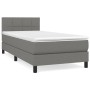 Cama box spring con colchón tela gris oscuro 80x200 cm de , Camas y somieres - Ref: Foro24-3140010, Precio: 273,24 €, Descuen...