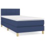 Cama box spring con colchón tela azul 90x190 cm de , Camas y somieres - Ref: Foro24-3140583, Precio: 319,13 €, Descuento: %