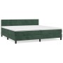 Cama box spring con colchón terciopelo verde oscuro 200x200 cm de , Camas y somieres - Ref: Foro24-3141386, Precio: 601,81 €,...