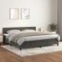 Box spring bed with dark gray velvet mattress 200x200 cm by , Beds and slatted bases - Ref: Foro24-3141384, Price: 601,21 €, ...