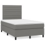 Box spring bed with dark gray fabric mattress 120x200 cm by , Beds and slatted bases - Ref: Foro24-3141842, Price: 417,38 €, ...