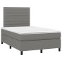 Box spring bed with dark gray fabric mattress 120x200 cm by , Beds and slatted bases - Ref: Foro24-3141842, Price: 417,38 €, ...