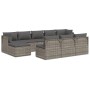 Set de muebles de jardín 10 pzas y cojines ratán sintético gris de , Conjuntos de jardín - Ref: Foro24-3157359, Precio: 898,9...