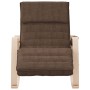 Silla mecedora de tela marrón oscuro de , Mecedoras - Ref: Foro24-351078, Precio: 168,48 €, Descuento: %