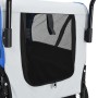 Pet Bike Trailer Stroller 2 in 1 Gray Blue by , pet strollers - Ref: Foro24-91763, Price: 164,43 €, Discount: %