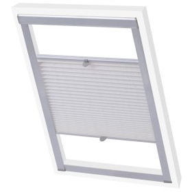 White pleated blind SK08 by , Blinds and blinds - Ref: Foro24-133534, Price: 47,99 €, Discount: %