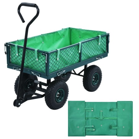 Green fabric garden cart cover by , Forklift parts - Ref: Foro24-145728, Price: 16,70 €, Discount: %