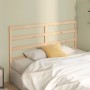 Solid pine wood bed headboard 141x4x100 cm by , Headboards and footboards - Ref: Foro24-817635, Price: 40,85 €, Discount: %