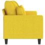 Sofá de 3 plazas de tela amarillo claro 180 cm de , Sofás - Ref: Foro24-359280, Precio: 313,09 €, Descuento: %