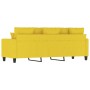 Sofá de 3 plazas de tela amarillo claro 180 cm de , Sofás - Ref: Foro24-359280, Precio: 313,09 €, Descuento: %