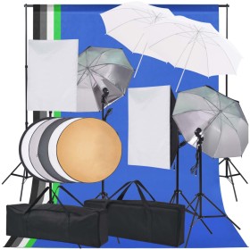 Kit de iluminación de estudio de fotografía de vidaXL, Flashes e iluminaciones de estudio - Ref: Foro24-190208, Precio: 205,4...