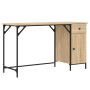 Engineered wood computer desk Sonoma oak 131x48x75cm by , Desks - Ref: Foro24-836219, Price: 89,38 €, Discount: %