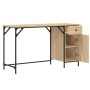 Engineered wood computer desk Sonoma oak 131x48x75cm by , Desks - Ref: Foro24-836219, Price: 89,38 €, Discount: %