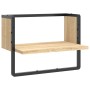 Wall shelf with Sonoma oak bar 40x25x30 cm by , Shelves and shelves - Ref: Foro24-836284, Price: 15,86 €, Discount: %