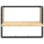 Wall shelf with Sonoma oak bar 40x25x30 cm by , Shelves and shelves - Ref: Foro24-836284, Price: 15,86 €, Discount: %