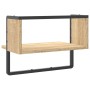 Wall shelf with Sonoma oak bar 40x25x30 cm by , Shelves and shelves - Ref: Foro24-836284, Price: 15,86 €, Discount: %