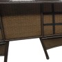 2-seater garden sofa with brown synthetic rattan table by vidaXL, garden benches - Ref: Foro24-42843, Price: 200,56 €, Discou...