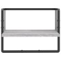 Sonoma gray wall shelf with bar 40x25x30 cm by , Shelves and shelves - Ref: Foro24-836286, Price: 16,02 €, Discount: %