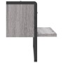 Sonoma gray wall shelf with bar 40x25x30 cm by , Shelves and shelves - Ref: Foro24-836286, Price: 16,02 €, Discount: %