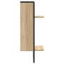 Wall shelf with Sonoma oak bar 30x25x65 cm by , Shelves and shelves - Ref: Foro24-836299, Price: 21,86 €, Discount: %