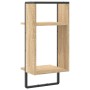 Wall shelf with Sonoma oak bar 30x25x65 cm by , Shelves and shelves - Ref: Foro24-836299, Price: 21,86 €, Discount: %