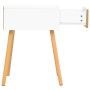 White and Sonoma engineered wood bedside table 40x40x56 cm by vidaXL, Nightstands - Ref: Foro24-326805, Price: 67,66 €, Disco...