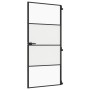 Puerta interior delgada negra vidrio y aluminio 93x201,5 cm de , Puertas para el hogar - Ref: Foro24-155120, Precio: 192,64 €...