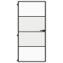 Slim black glass and aluminum interior door 93x201.5 cm by , Doors for the home - Ref: Foro24-155120, Price: 192,64 €, Discou...