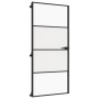 Slim black glass and aluminum interior door 93x201.5 cm by , Doors for the home - Ref: Foro24-155120, Price: 192,99 €, Discou...