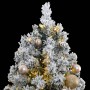 Artificial Christmas tree with hinges 300 LED and balls 210 cm by , Christmas trees - Ref: Foro24-3210493, Price: 169,10 €, D...