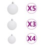 Künstlicher Weihnachtsbaum mit 150 LED-Kugeln und Schnee 150 cm von , Weihnachtsbäume - Ref: Foro24-3210100, Preis: 43,78 €, ...