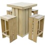 5-piece garden dining set made of impregnated pine wood by vidaXL, Garden sets - Ref: Foro24-43263, Price: 322,19 €, Discount: %