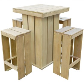 5-piece garden dining set made of impregnated pine wood by vidaXL, Garden sets - Ref: Foro24-43263, Price: 282,99 €, Discount: %