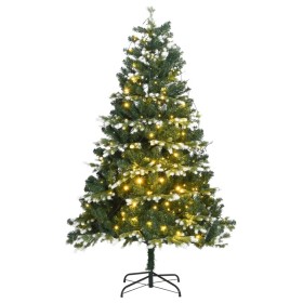 Árbol de Navidad artificial con bisagras 300 LED y nieve 180 cm de , Arboles de navidad - Ref: Foro24-3210341, Precio: 103,00...