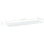 Shelf shelving unit 4 units plywood glossy white 40x10x1.5cm by , Shelves - Ref: Foro24-805132, Price: 17,24 €, Discount: %