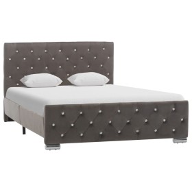 Estructura de cama de tela gris 120x200 cm de , Camas y somieres - Ref: Foro24-286831, Precio: 299,92 €, Descuento: %